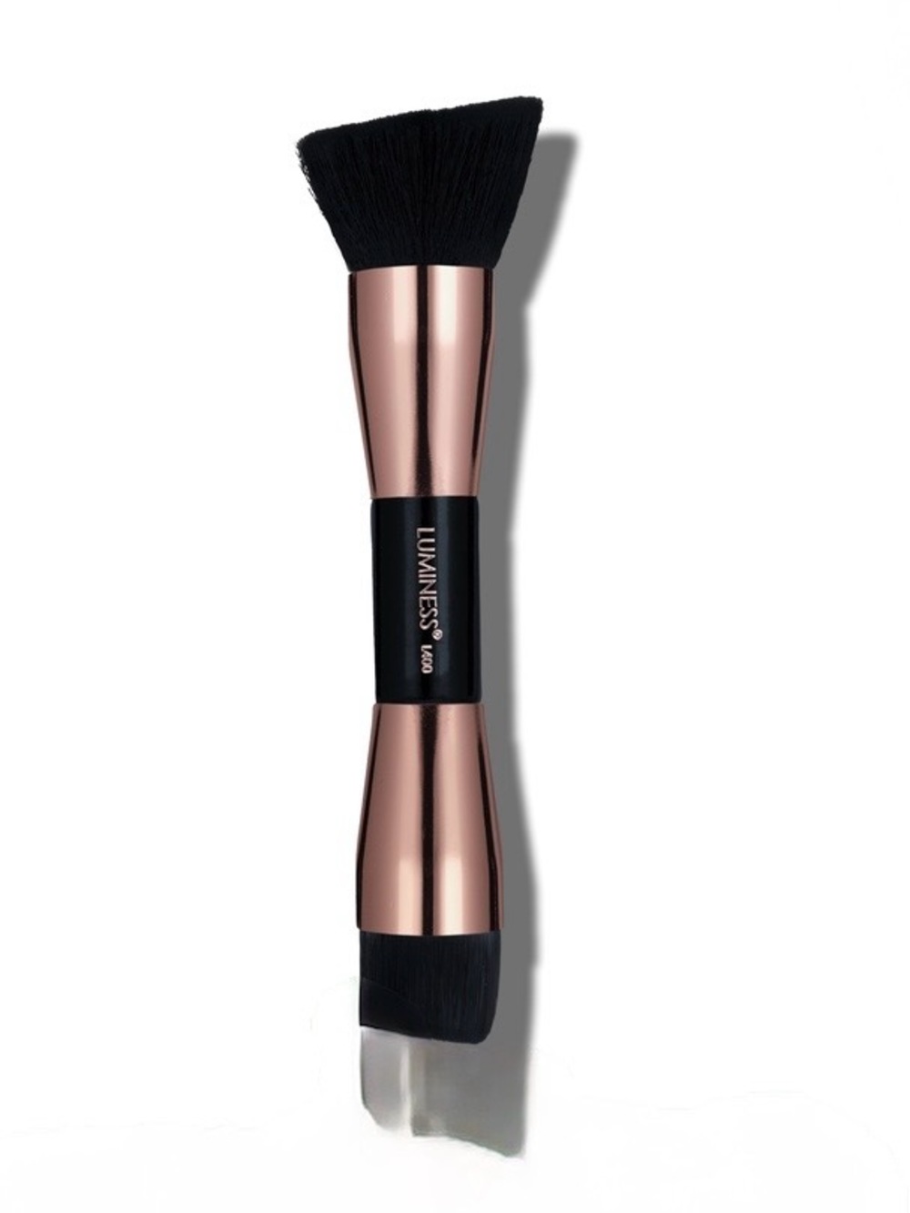 🌸B13 - Luminess Dual-Ended Buffing Brush with Rose Gold and Black Handle🖤💛